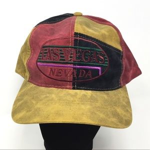 Vintage Las Vegas Nevada 100% Rayon Snap Back Hat